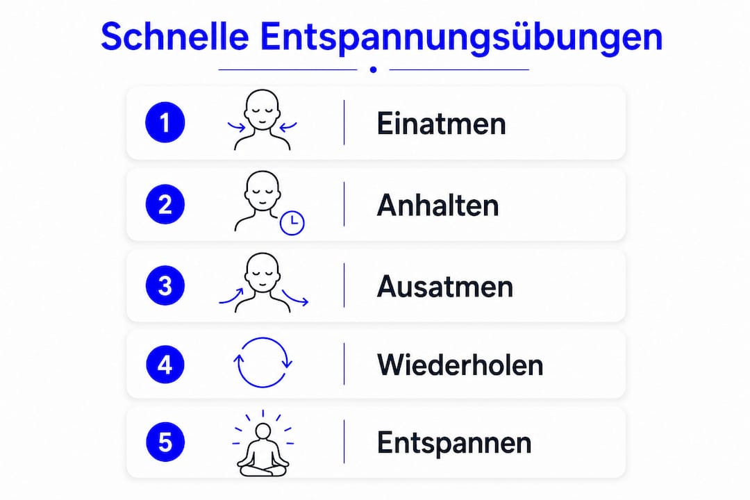 Übersicht: Schnell wirksame Entspannungstechniken auf einen Blick