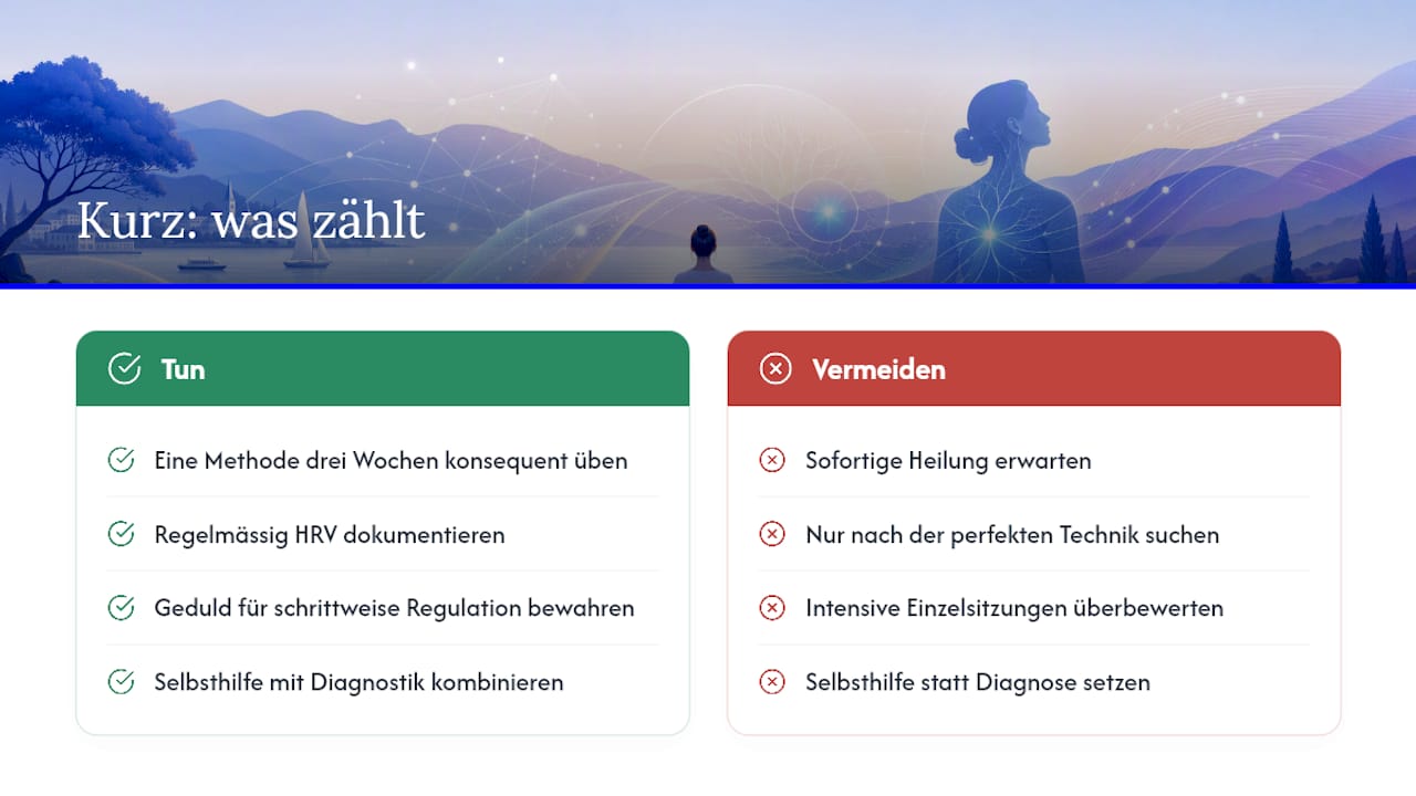 Warum kürzere Übungen oft mehr bringen als grosse Versprechen — overview diagram