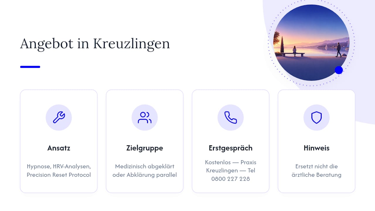 Unterstützung bei Erschöpfung: Unser Angebot in Kreuzlingen — overview diagram