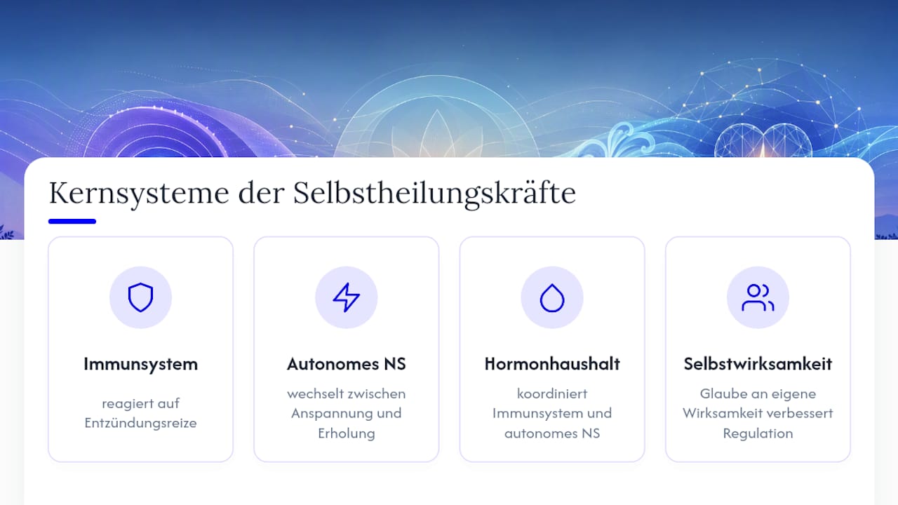 Was sind Selbstheilungskräfte? Der biopsychosoziale Rahmen — overview diagram