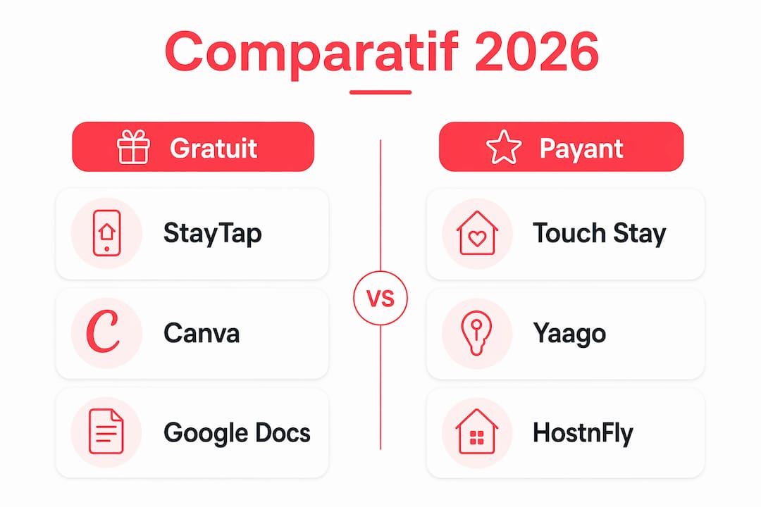 Infographie : les différences entre livrets d'accueil gratuits et payants en 2026