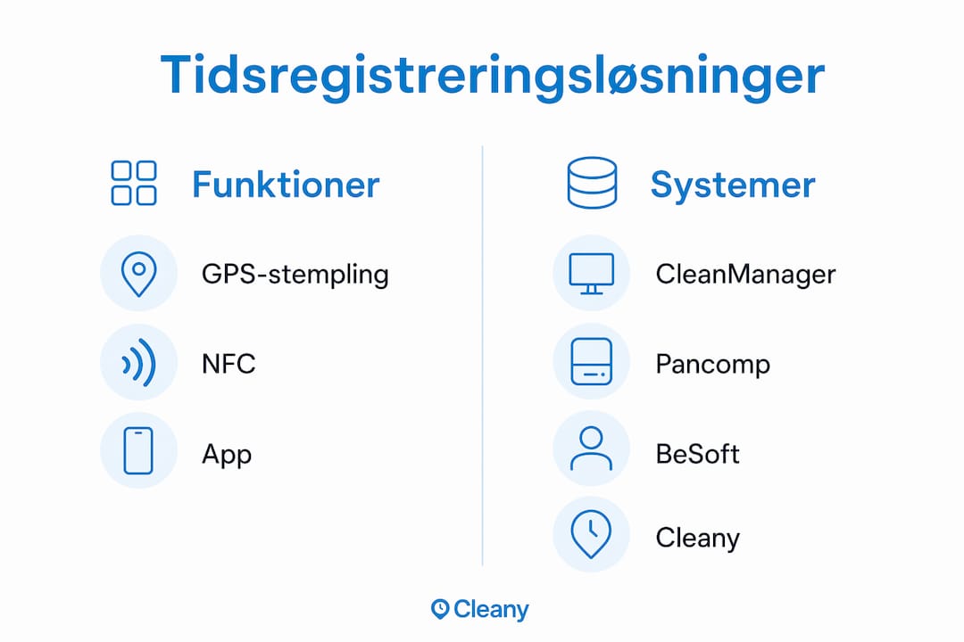Se vores infografik, hvor vi sætter tidsregistreringsfunktioner op imod hinanden.