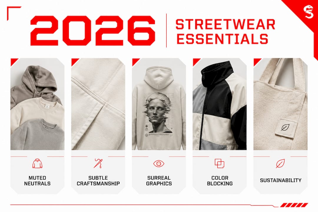 Infographic of 2026 streetwear style elements