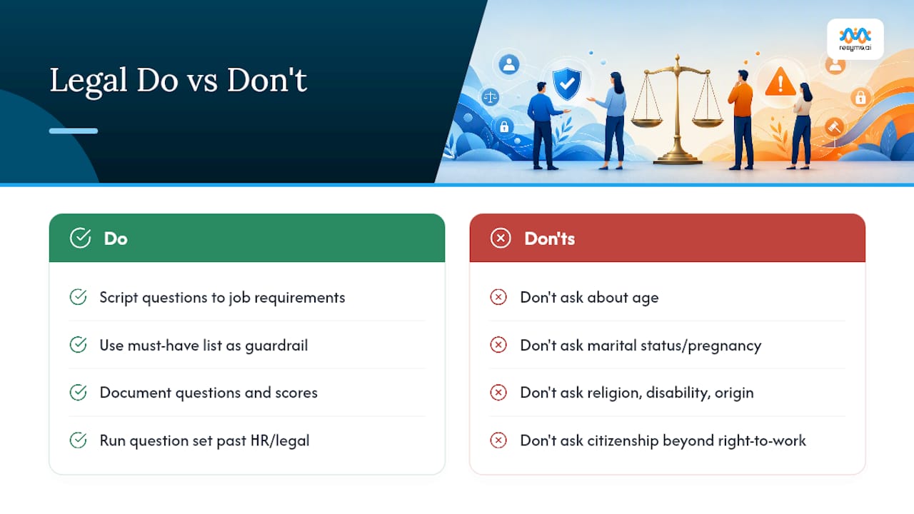 What Are the Legal Limits on Pre-Screening Questions? — overview diagram