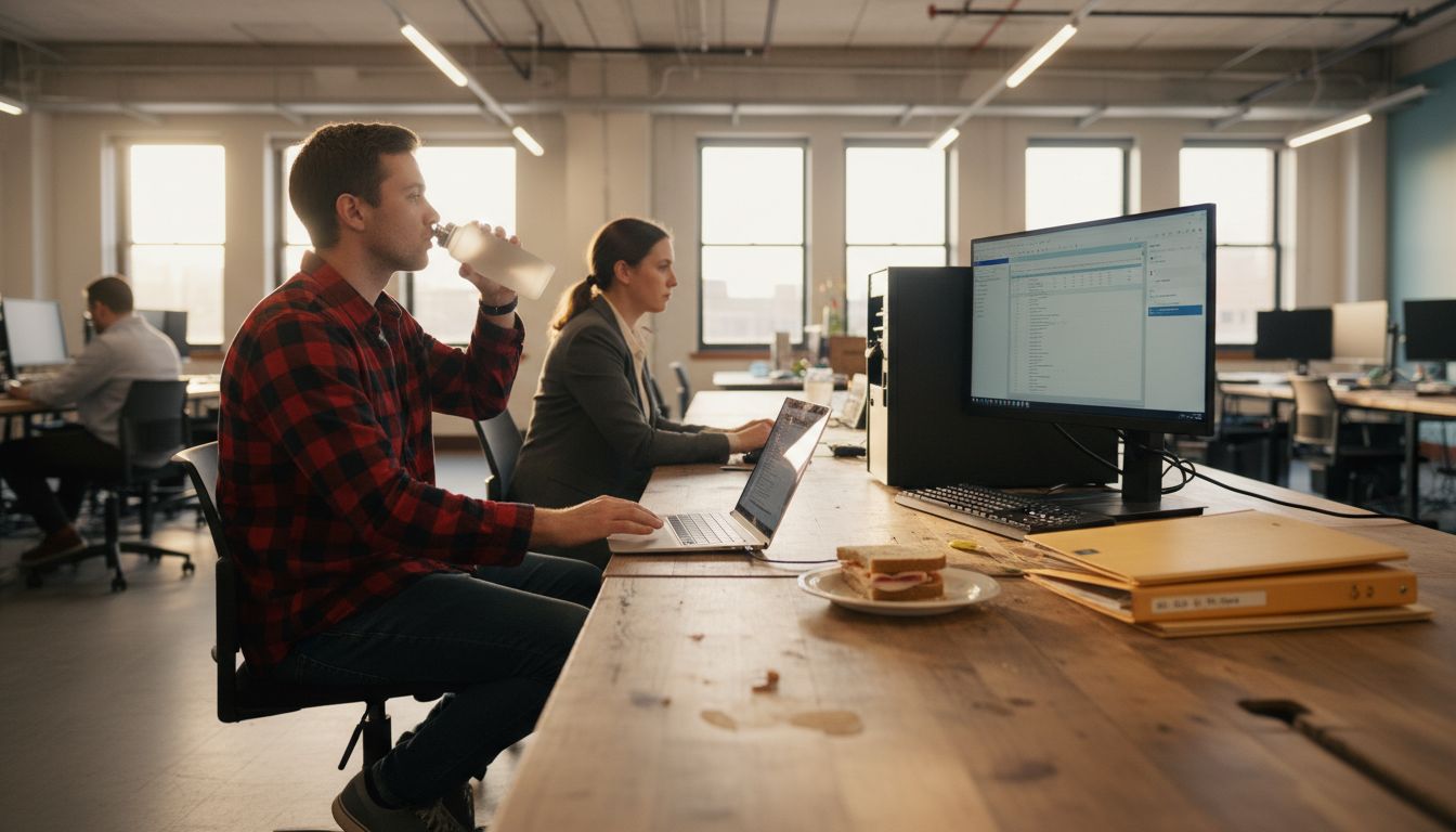 Freelancer and employee shared workspace