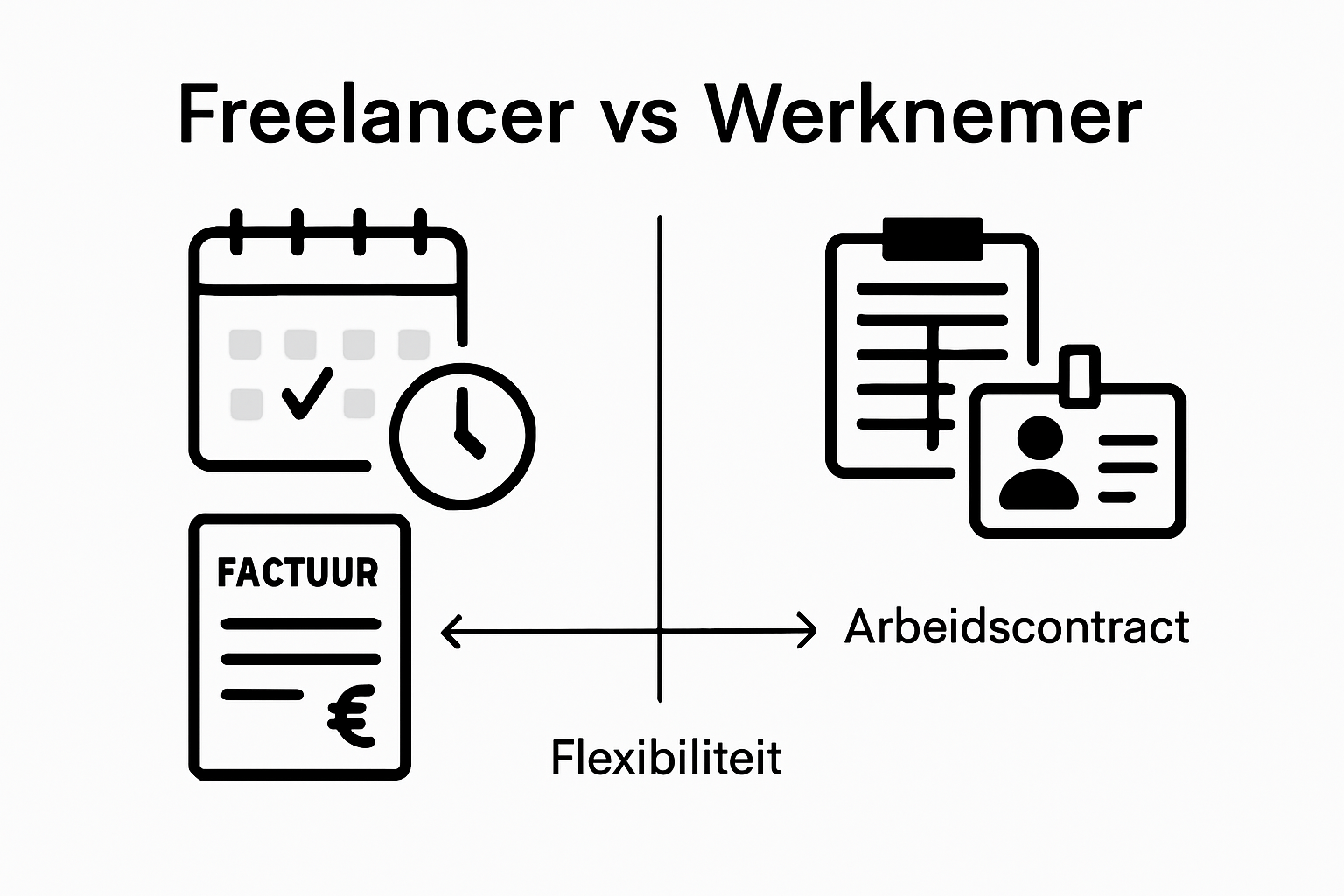 Infographic comparing freelancers and employees