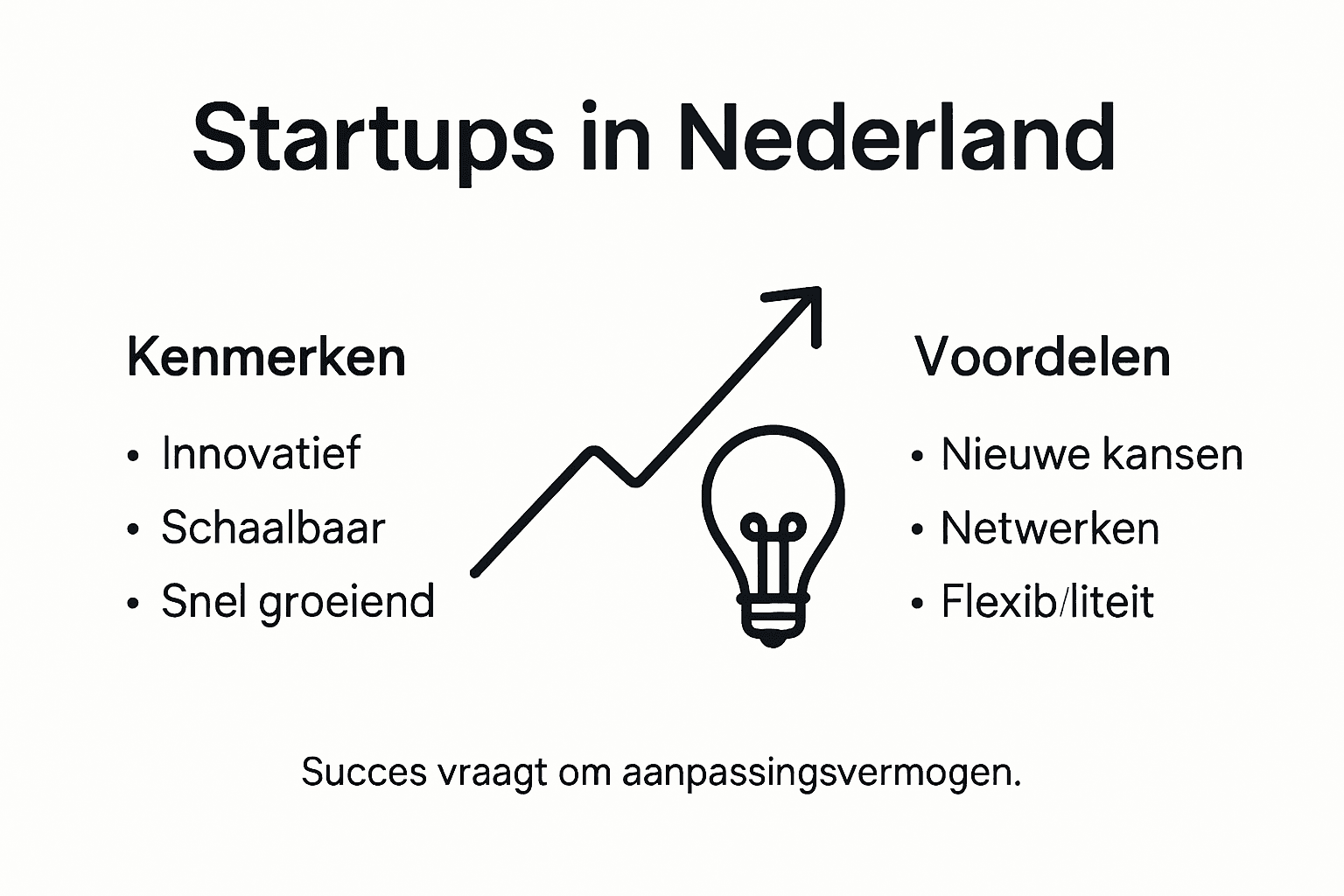 Visuele weergave: Hoe startups in Nederland zorgen voor innovatie en welke voordelen dat met zich meebrengt