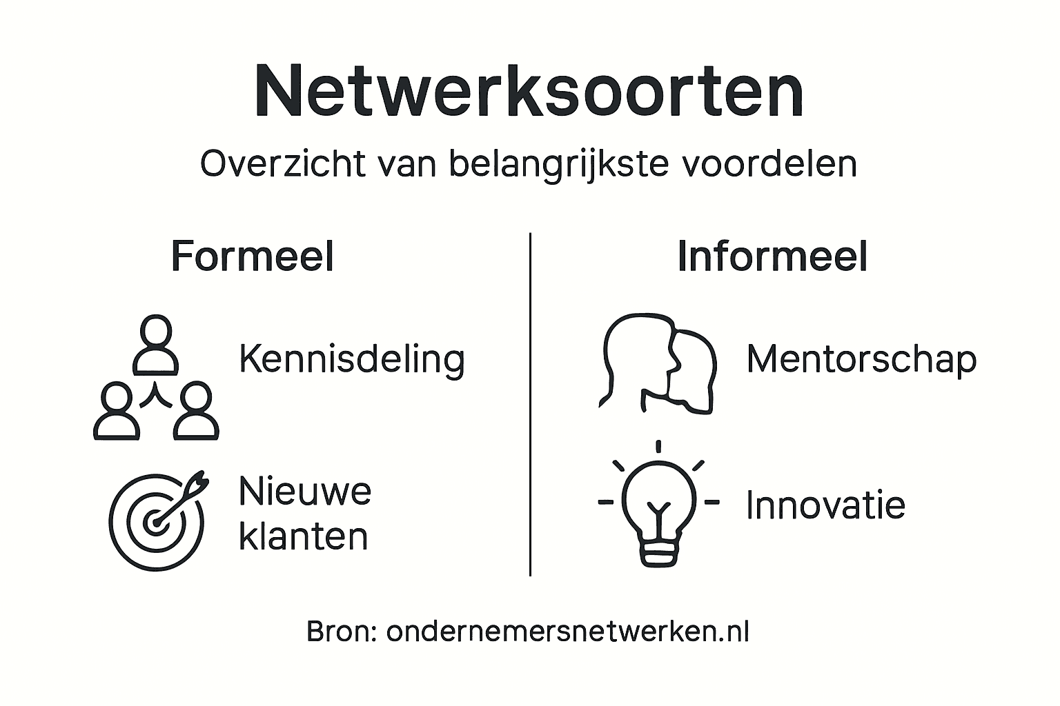 Infographic: zakelijk netwerken en de voordelen ervan