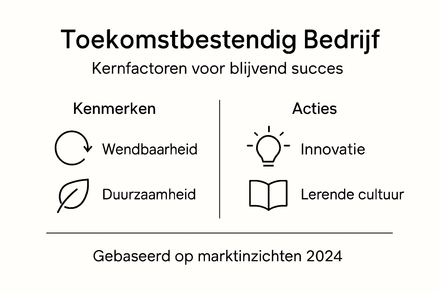 Infographic: de belangrijkste bouwstenen voor een toekomstbestendig bedrijf
