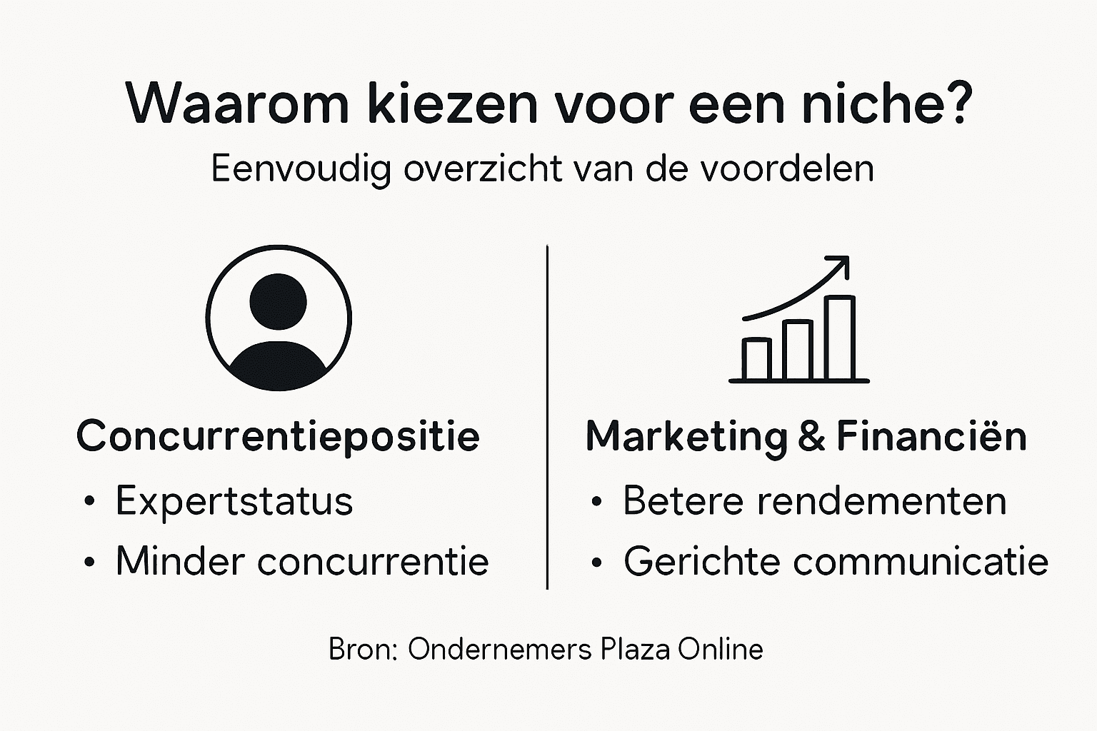 Infographic: Waarom het slim is om je te richten op een specifieke niche