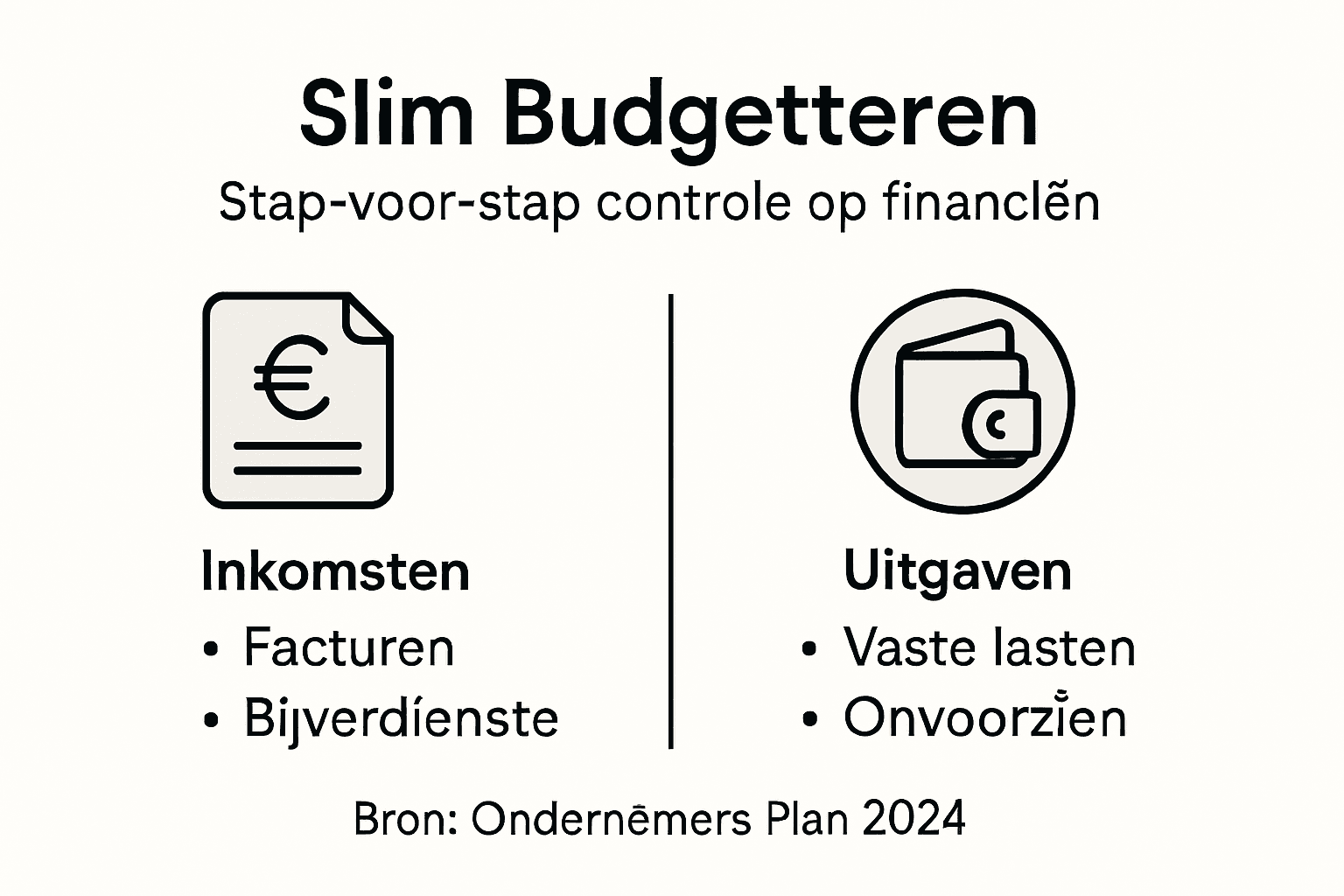 Infographic: Zo pak je als ondernemer slim je budgetplanning aan