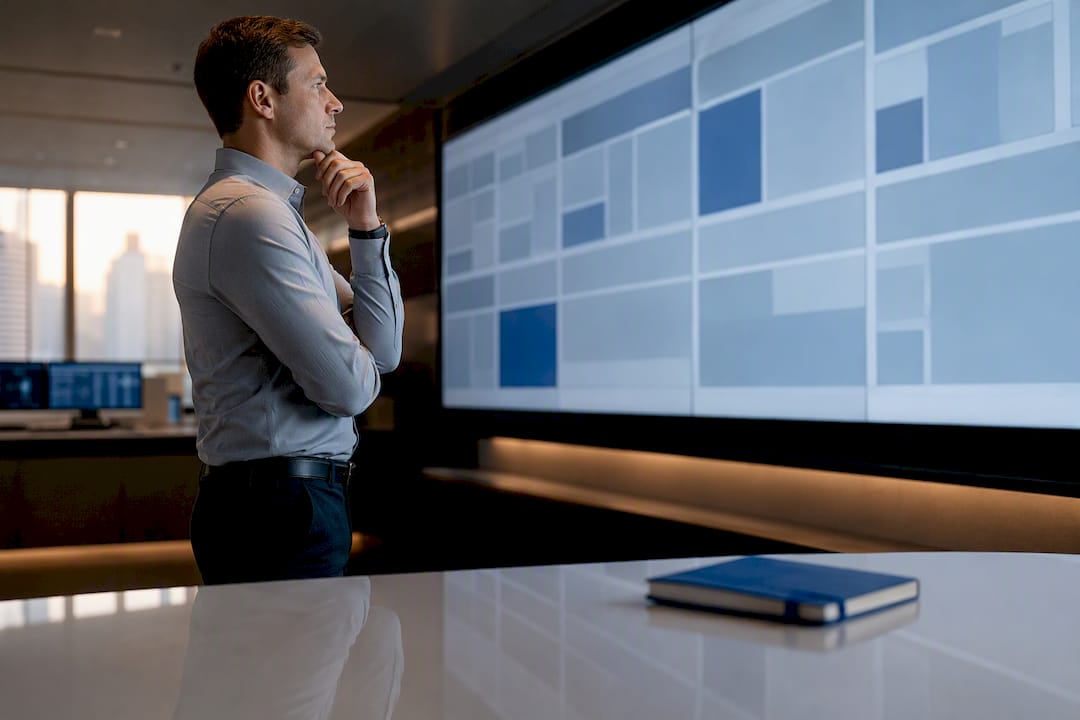 Analyst reviewing market cap index weights