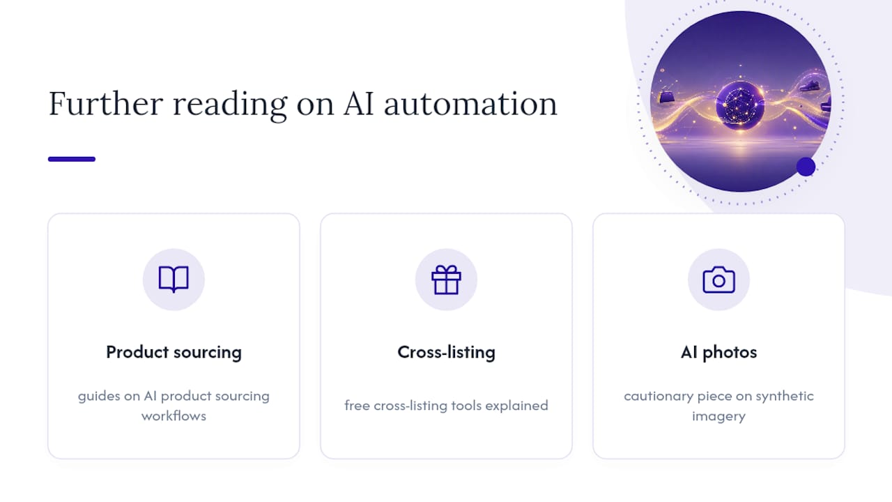 Where to Read More on AI Automation for Resellers — overview diagram