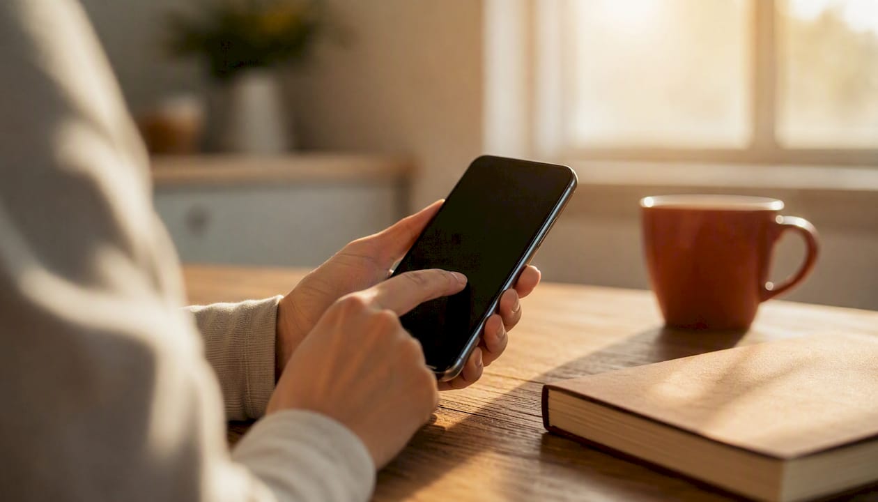 Hand cancelling subscription on smartphone