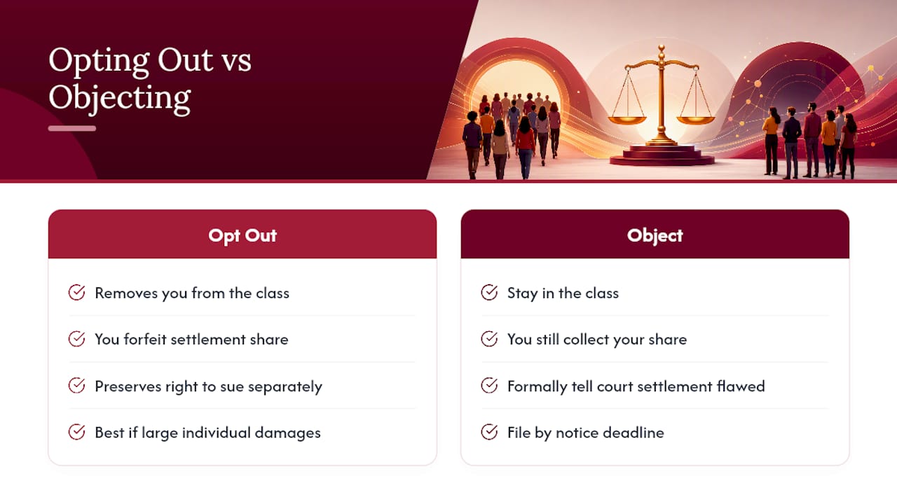 Objecting or Opting Out: Your Options and the Fee Fight — overview diagram