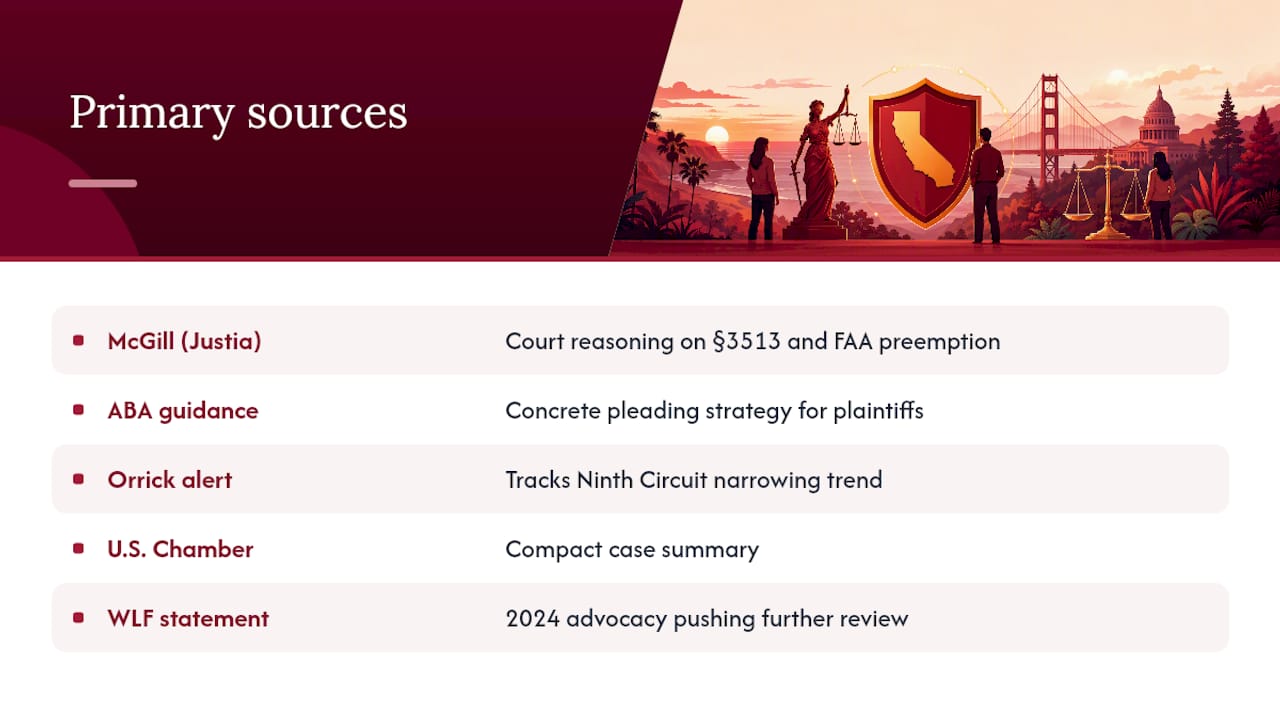 Primary Sources for Further Reading — overview diagram