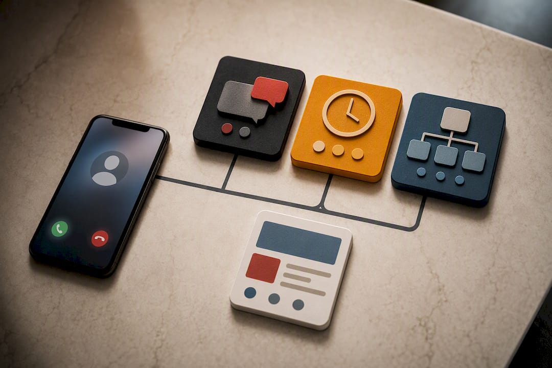 Visual workflow for preserving call evidence