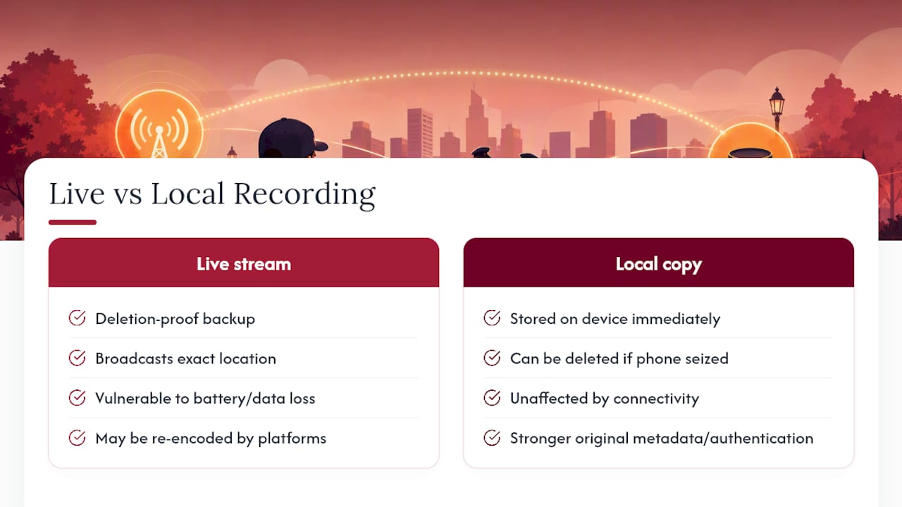 Use of Bystander Live Streaming Apps and Their Advantages and Risks — overview diagram