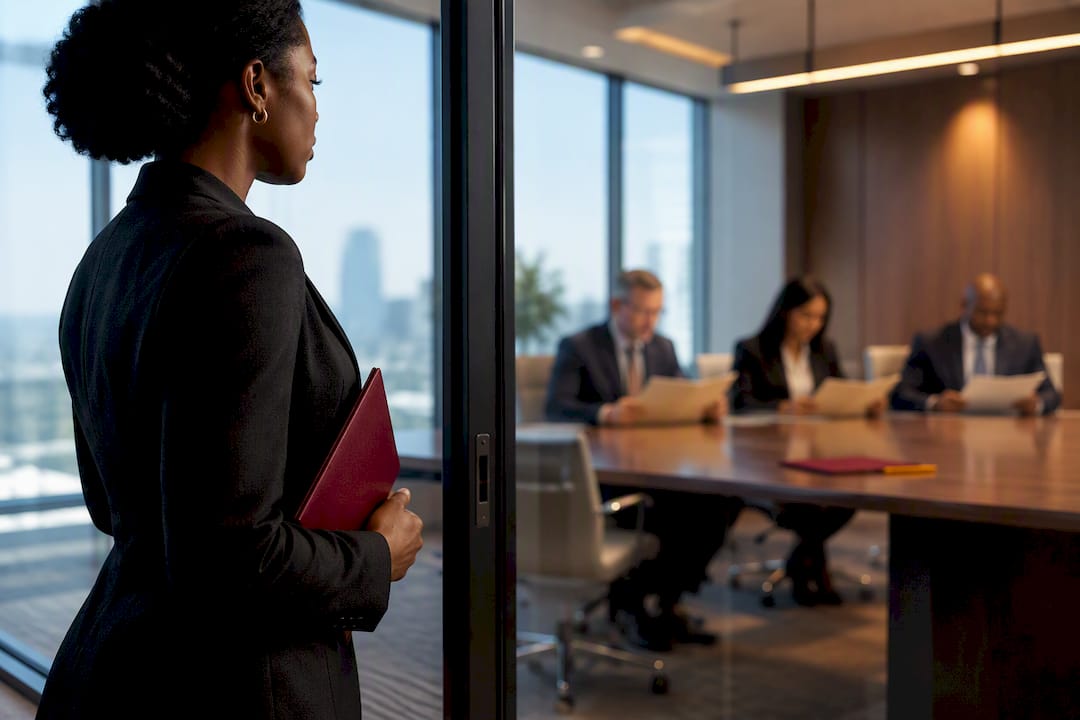 Employee awaiting workplace promotion decision
