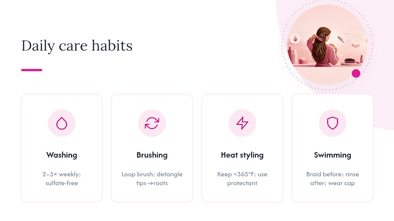Diagram of daily habits extending extension lifespan