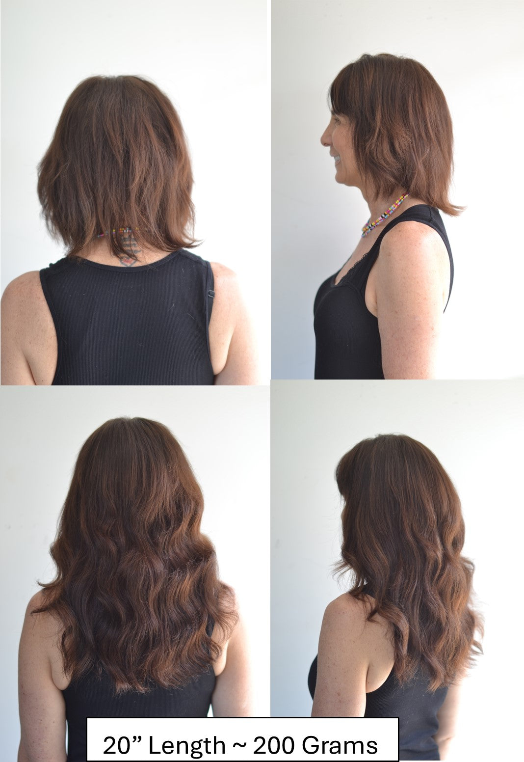 Top-Lock V Part Topper Russian Human Hair