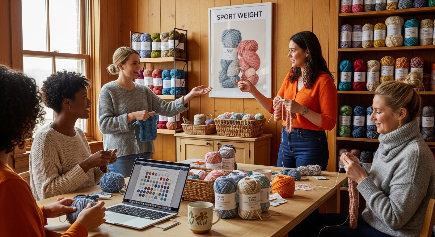 sport weight yarn crafting