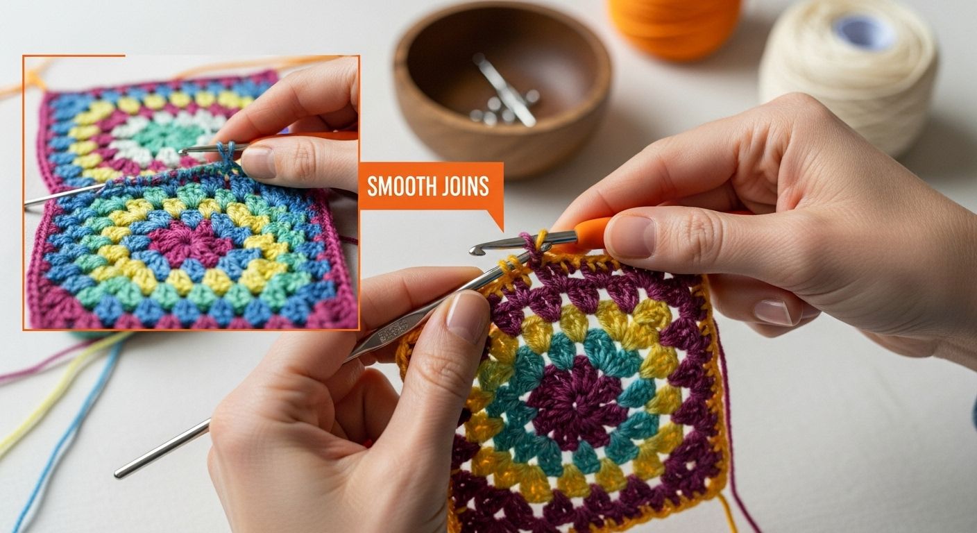 crochet slip stitch join
