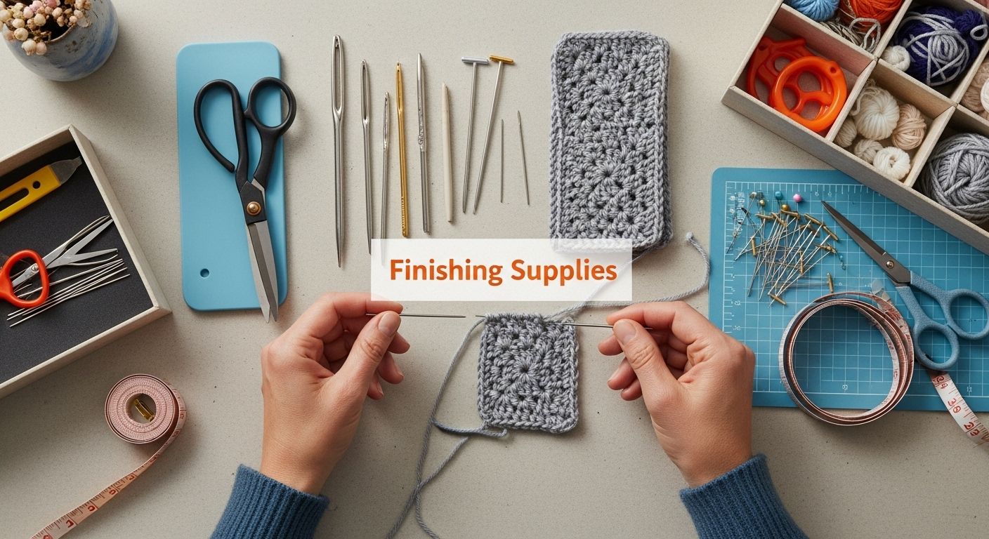 crochet finishing supplies
