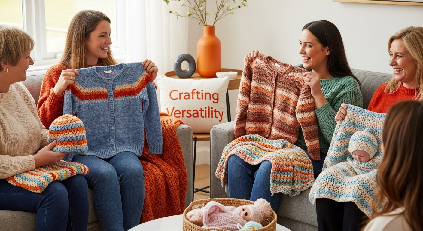 crocheted DK yarn projects