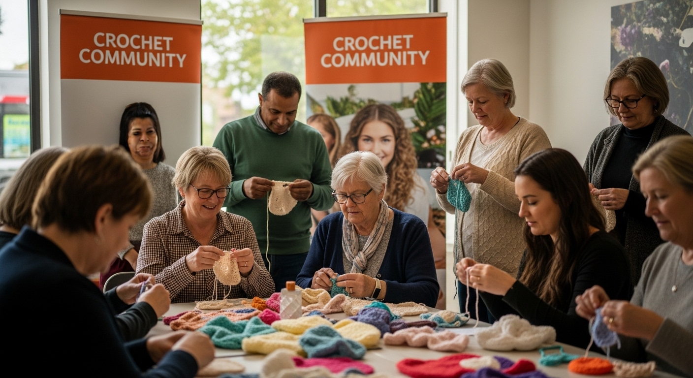 crochet community gathering
