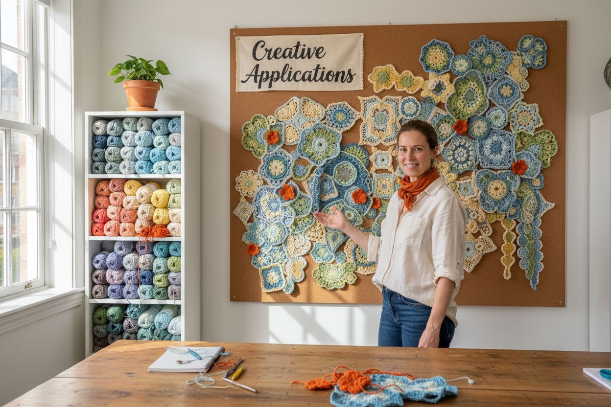 modern crochet motif applications