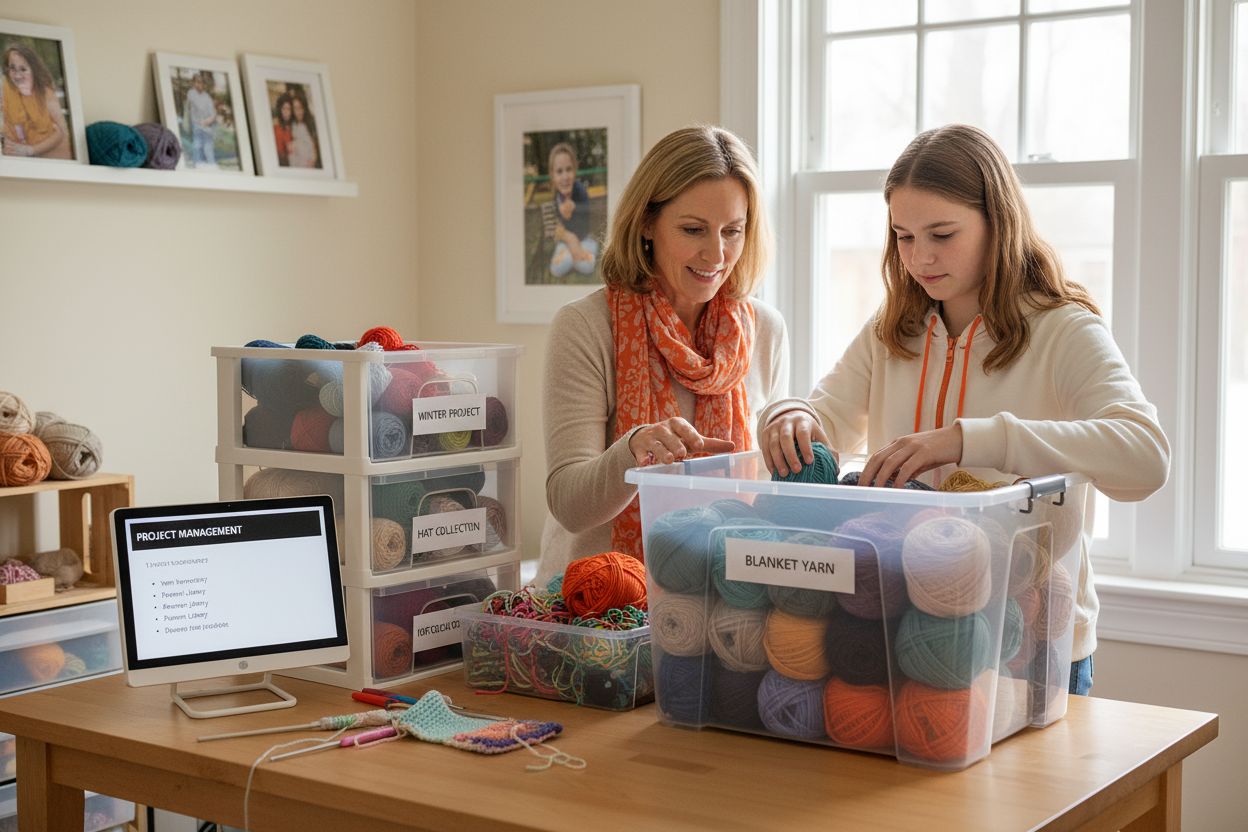 yarn cake storage