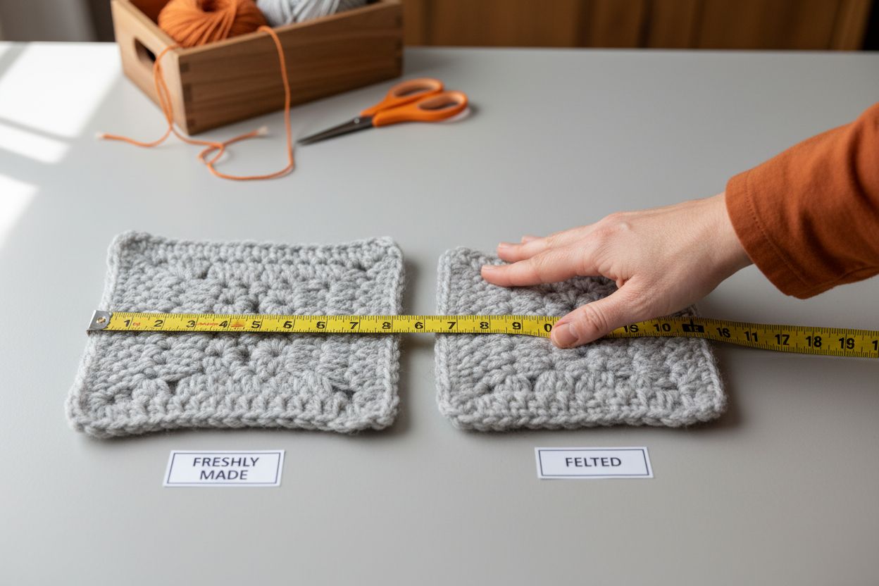 felting before after