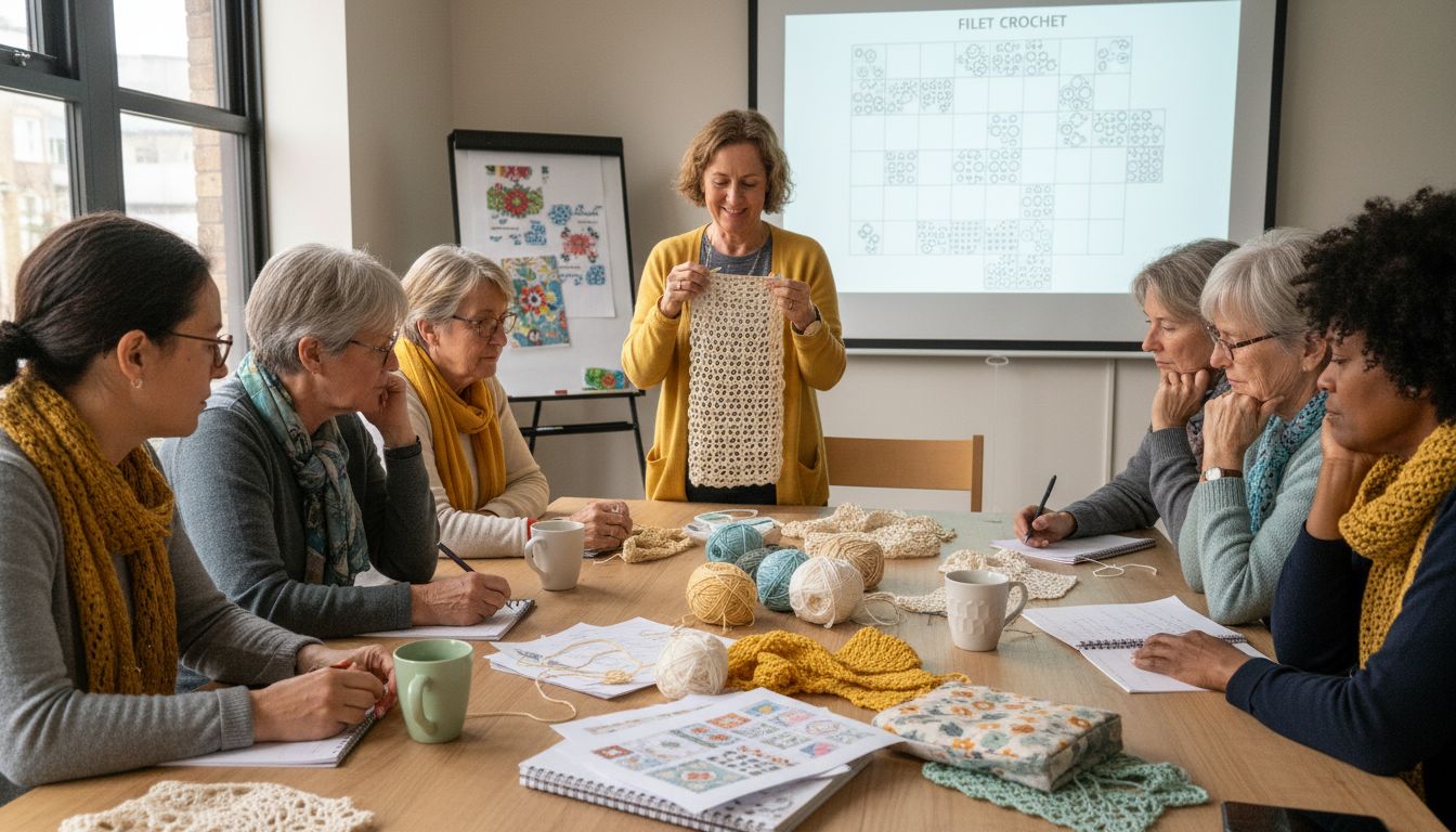 crochet workshop demonstration
