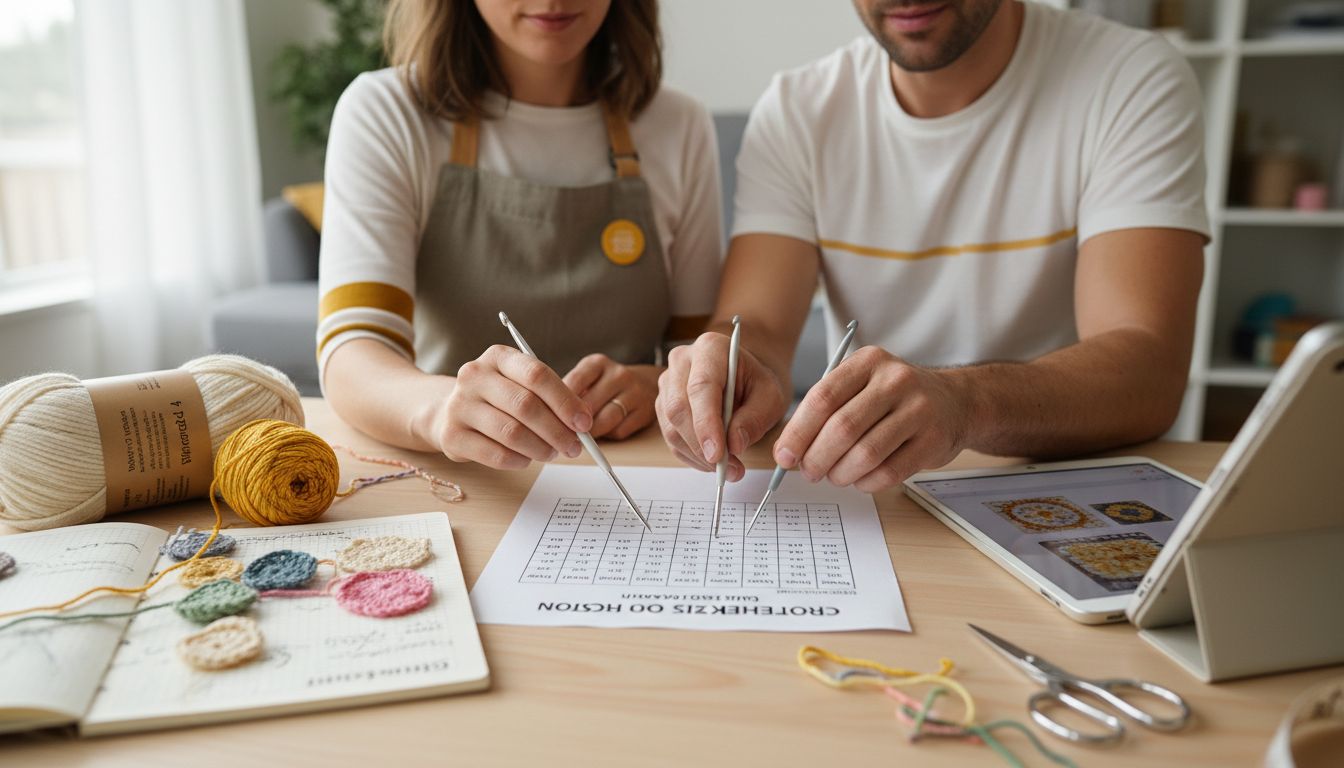 crochet size comparison