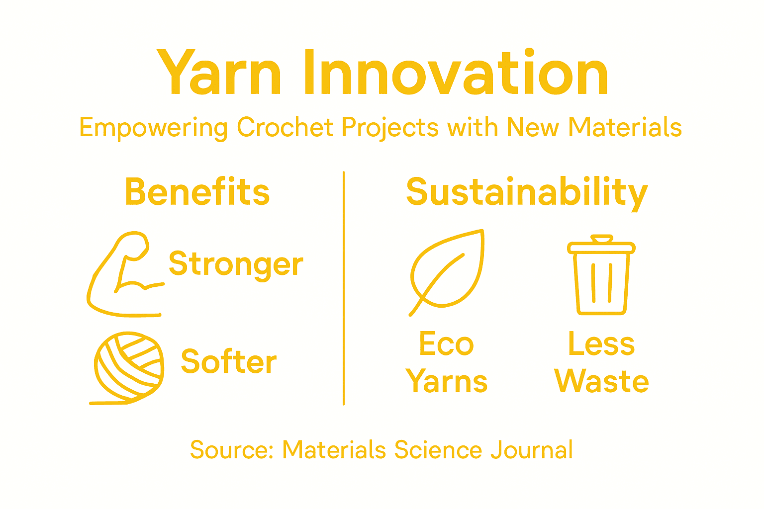 Infographic shows yarn innovation benefits