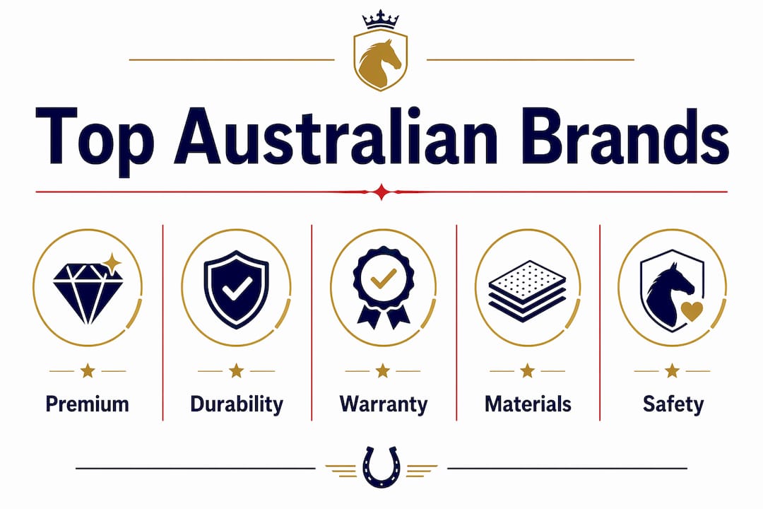 Infographic comparing top Australian horse float brands