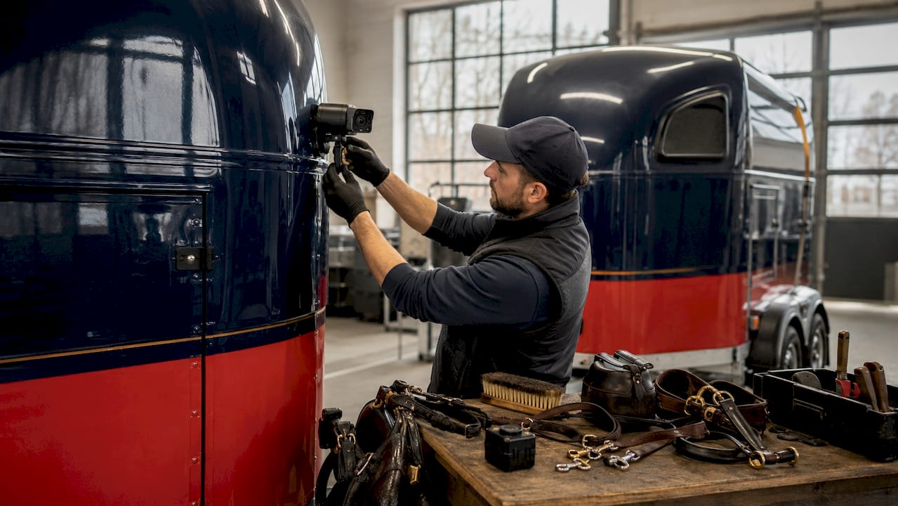 Regency floats with mounted cameras outdoors