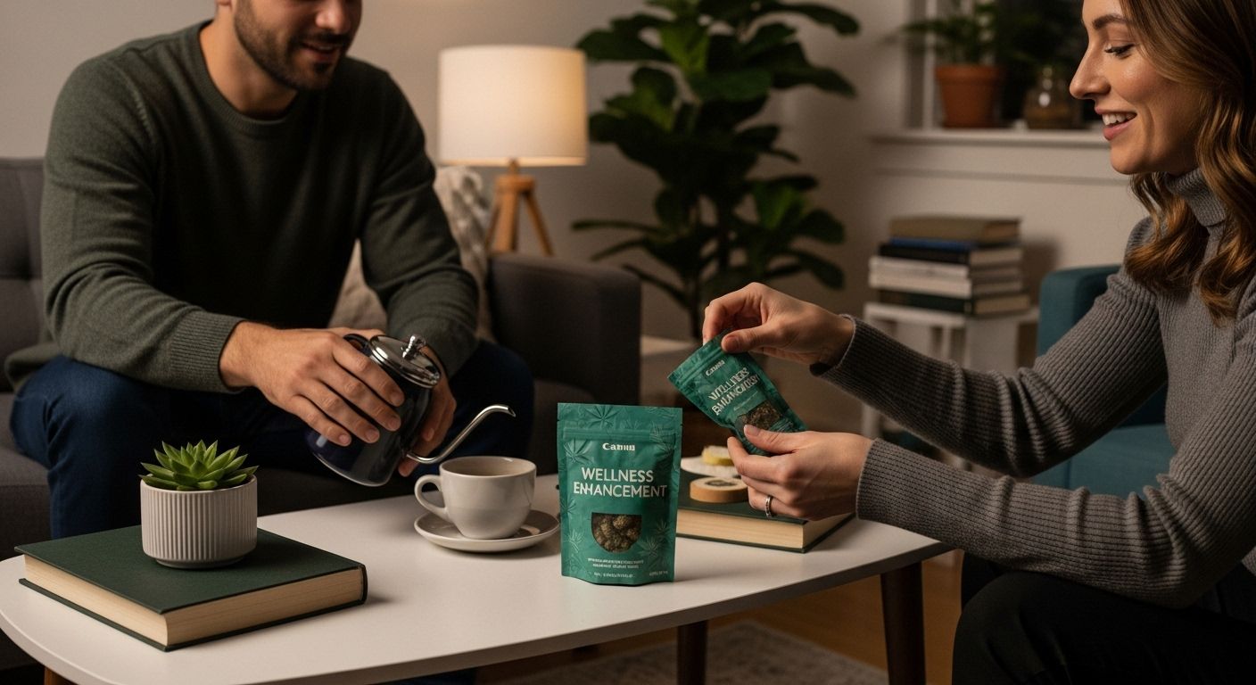 wellness cannabis evening friends