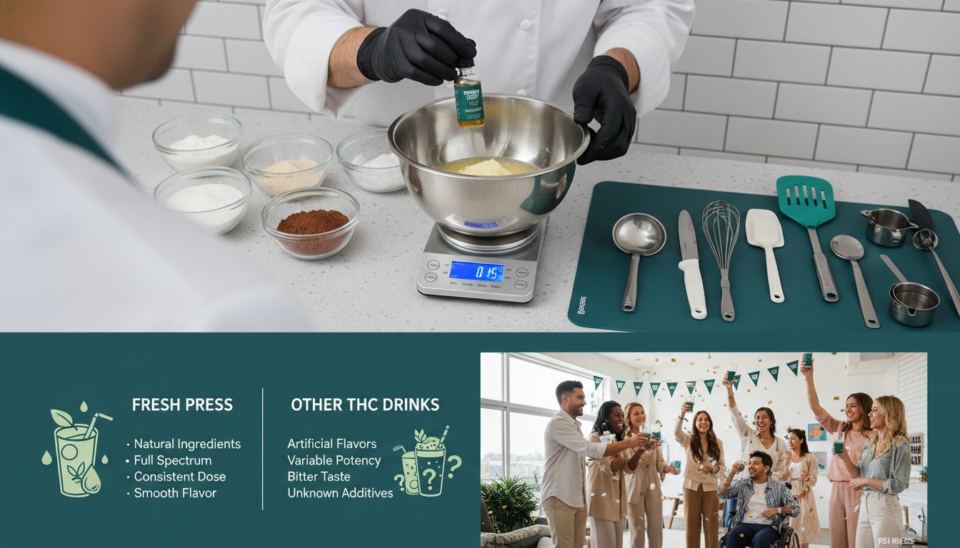 thc edible mixing process