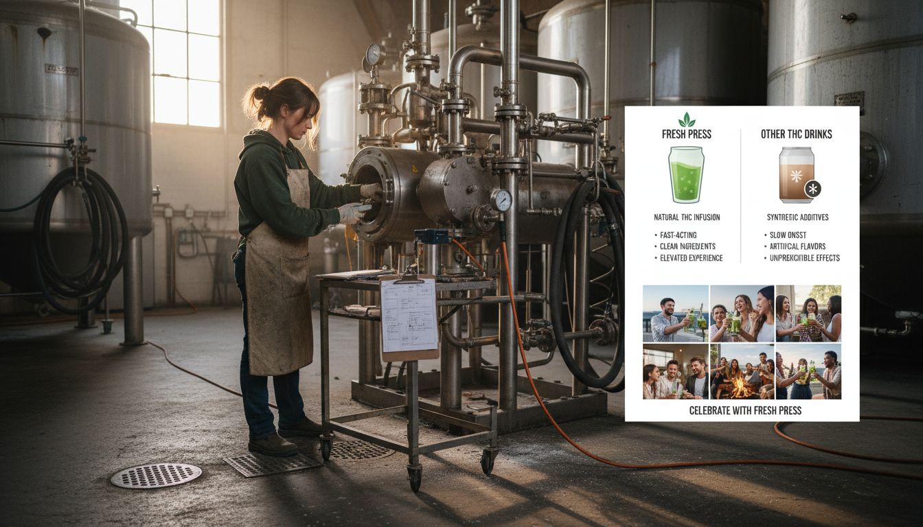 Technician operating CBGA extraction equipment