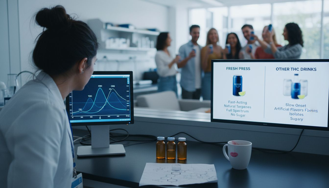 Lab tech reviews cannabinoid test results