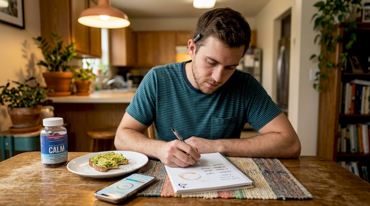 Man pairs hemp edibles with healthy fats