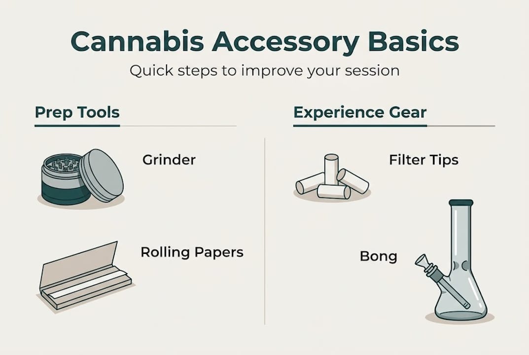 Infographic showing steps for better cannabis use