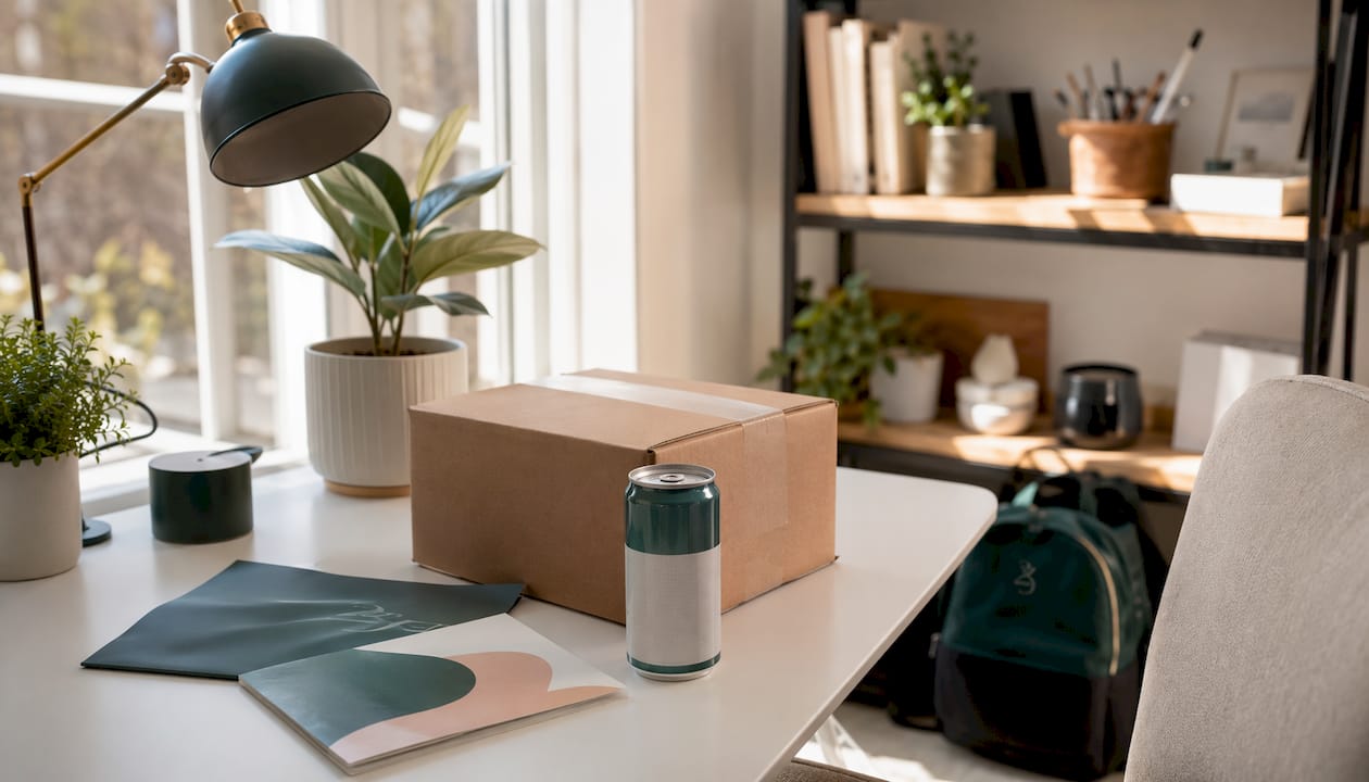 Package and hemp beverage for subscription delivery