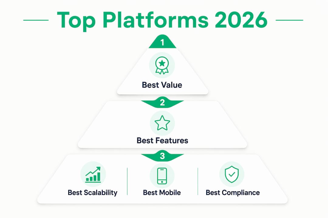 Infographic ranking top sports league platforms 2026