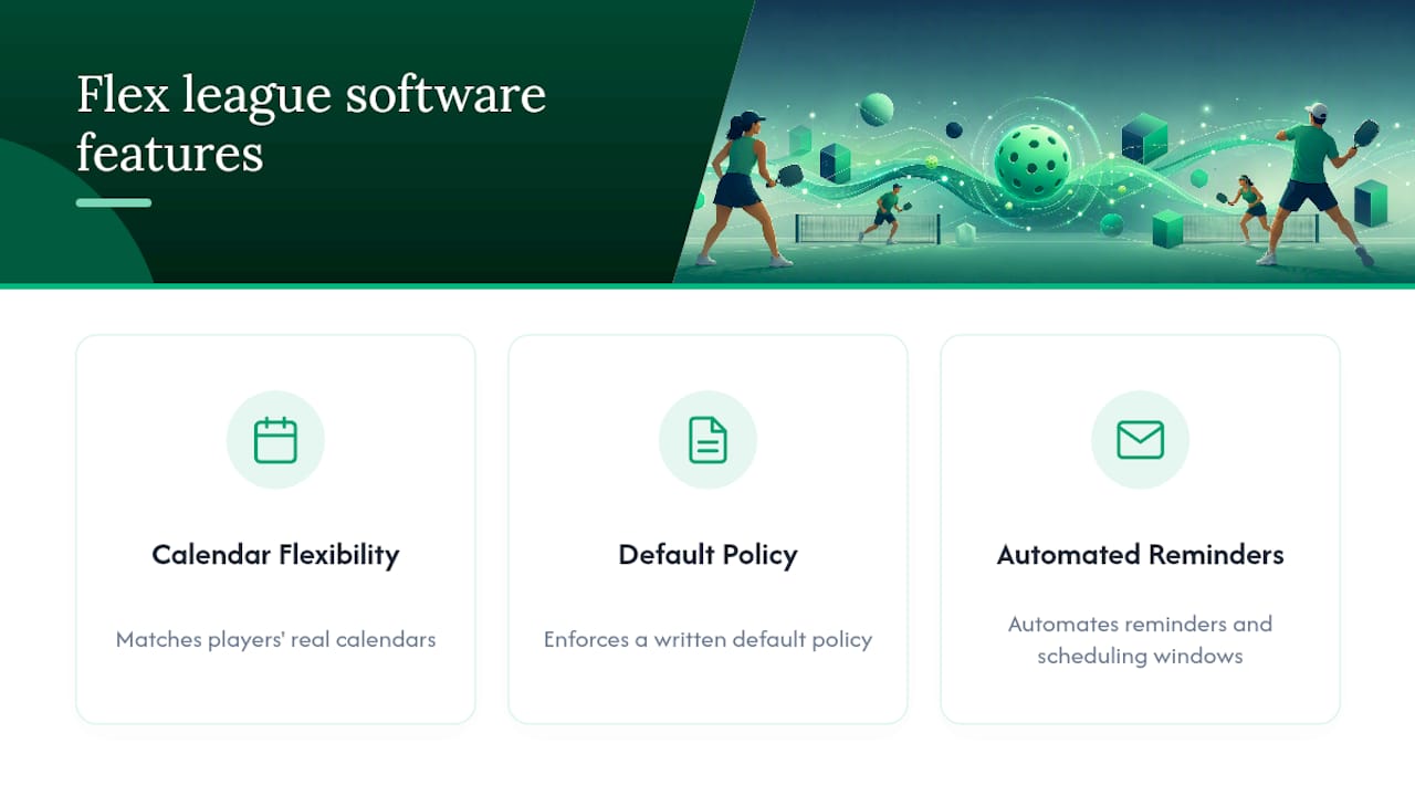 Comparison of features in flex league software
