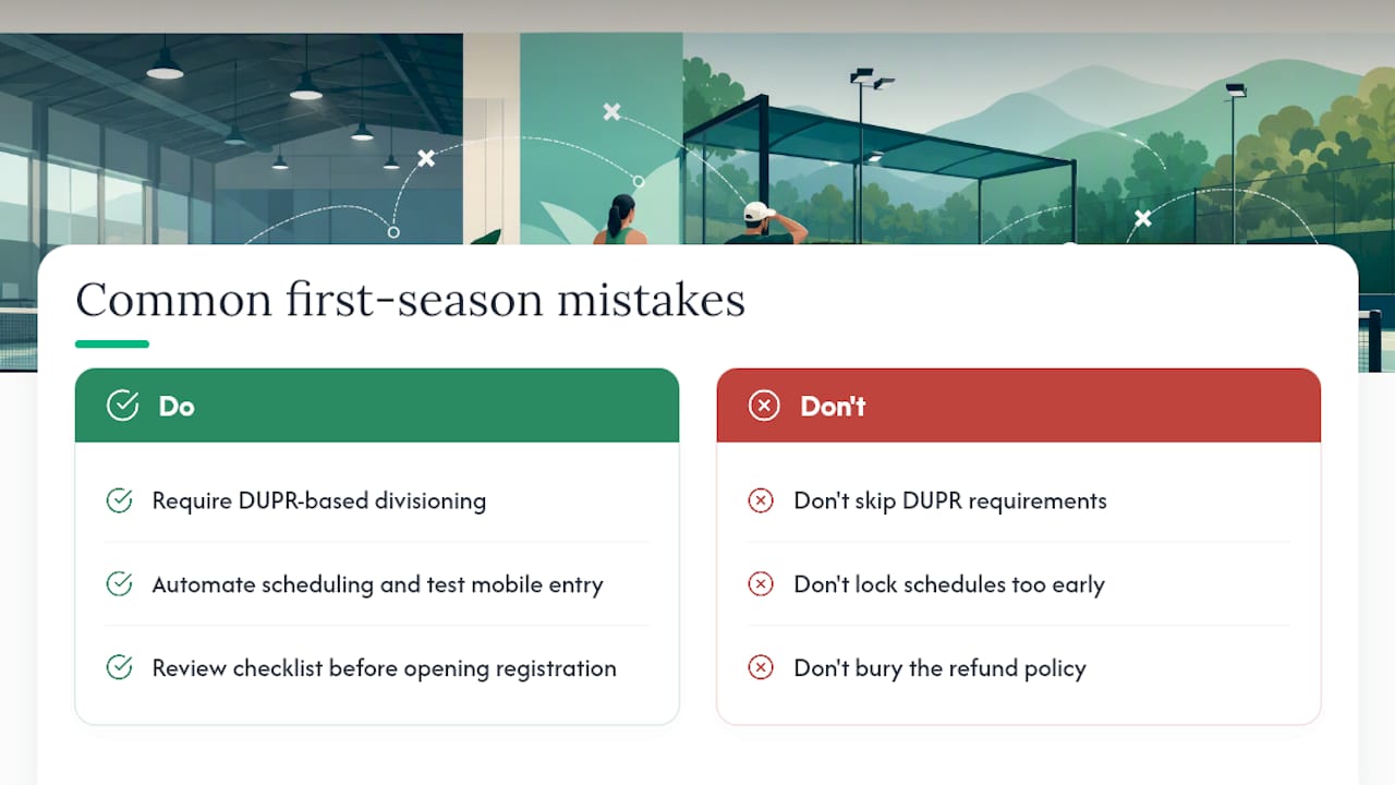 What Do Most Organizers Get Wrong in Their First Season? — overview diagram