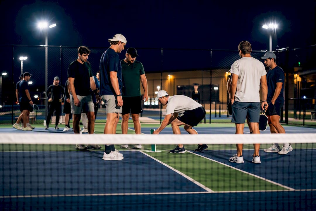 Men's doubles teams at an organized tournament