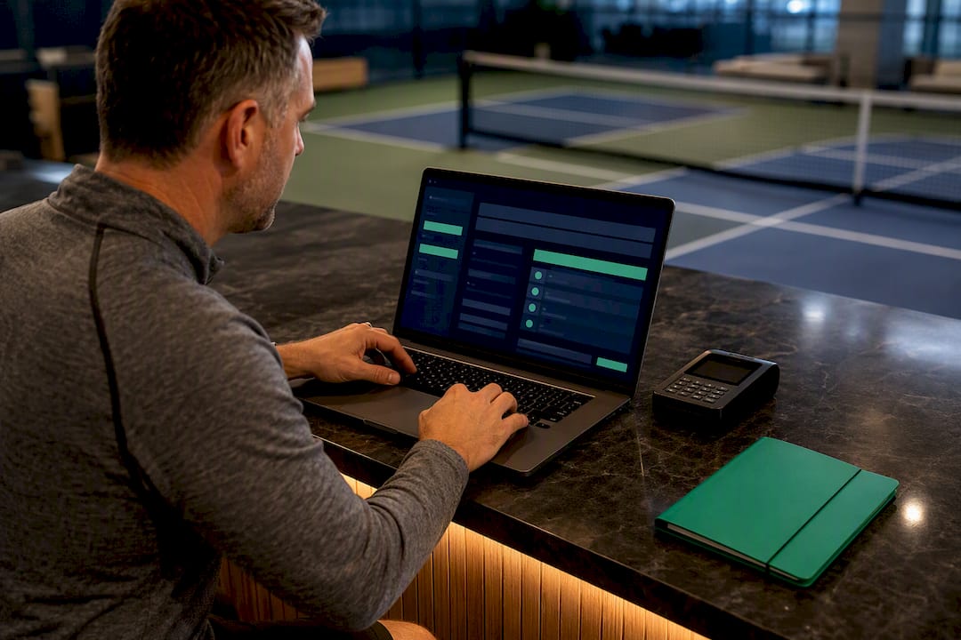 Organizer setting up pickleball installment payments